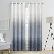 Ombre Full Blackout Curtain 50"W x 95"L (Pack of 2), Indigo Blue
