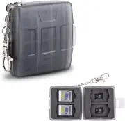 8 Slots Memory Card Case for 4 SD/SDHC/SDXC Cards and 4 Micro SD/TF Gray