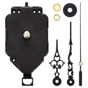 Quartz Pendulum Clock Movement Mechanism 23mm with Clock Hands Kits for DIY Clock Repair Parts Replacement Black
