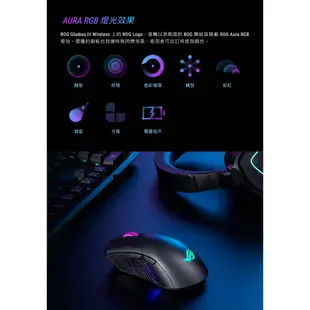 華碩 ROG GLADIUS III WIRELESS 無線 電競滑鼠 ASUS 易飛電腦