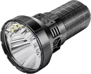 MR90 LED Torch 50000 Lumens, Rechargeable Tactical Torch with Spotlight and Floo