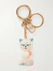 [Valentino Garavani] Valentino Garavani - Le Chat De La Maison Gold-tone And Resin Bag Charm - One size One size Gold