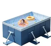 Foldable Non-Inflatable Pool - Folding Hard Shell Kiddie Pool for Kids,Summer Outdoor Water Toys for Backyard Garden Outdoor and Beach