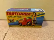 Matchbox Superfast No15 Folk Lift Truck empty repro Box only NO TRUCK