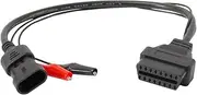 CGEAMDY OBD2 Adapter Cable, OBD2 Extension Cable, On-Board Diagnostic Plug, 3-Pin to 16-Pin OBD2 Adapter Connection Diagnostic Cable, for Diagnostic Scanner Cable