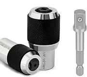KEWAYO 3PCS Adjustable Tap Socket Set,Tap Sockets With a 3/8" Socket Adapter, Adjustable Tap Extractor tool,Suitable for Taps,Reamers,Screw Extractors