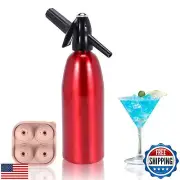 Sparkling Water Maker, 1L Portable Soda Siphon, Carbonated Water Machine, Sel