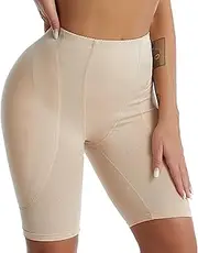 [AZIDWERYQ] Butt Lifting Shapewear, Seamless Tummy Control Shapewear with Hip Padding, Comfortable Breathable Skin-Friendly Shapewear for Women Daily, Work, Yoga, Gym, XL Shapewear Tummy Control