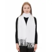 Pashmina Shawls And Wraps For Women - Pashmina Shawl For Brida Evening White