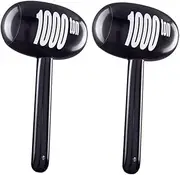 Generic 2pcs Large Inflatable Cartoon Hammers Fun Interactive for Birthday Parties Pool Activities Lightweight Portable Inflatable Mallet for Strengthen Parent Bonding