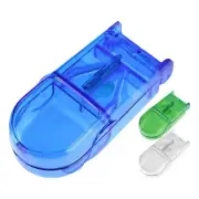 Small Pill Cutter Tablet Splitter Medicine Case Pill Portable Travel Pill Box