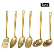 2/6pcs Stainless Steel Kitchenware Set Colander Spoon Kitchen Cooking