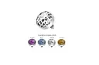 Surgical Steel Internally Threaded Leopard Print Inlayed Dome Dermal Top