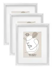[Studio Nova] Bronte Bevel Box Photo Frame 8x10/5x7 Set of 3 in White