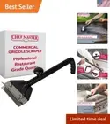 Griddle Scraper, Flat Iron Grill Griddle Scraper, Commercial Blackstone Grill...