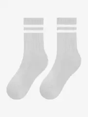 Cushioned Grey Crew Socks Sports and Daily Wear