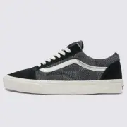 New Vans Old Skool Denim Check Black Sneakers Low-Top Shoes 2024