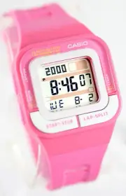 Casio SDB100-4A Ladies Pink Running Watch 60 Lap Memory 4 Alarms 10 Year Battery