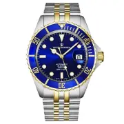 Revue Thommen Men's Diver Blue Dial Two Tone Automatic Watch 17571.2245