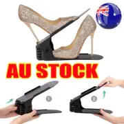 Shoe Rack Space Saver Storage Adjustable Double Layer Shoe Stand VP