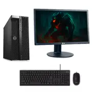 Dell Gaming Tower Beast Xeon/i7 Quad Core 16GB RAM 500GB SSD+1TB HDD 8GB GTX 1080 + 24" Monitor - Refurbished