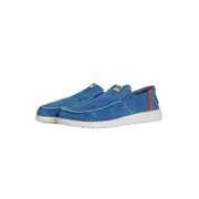 Weird Fish Mens Shoal Washed Canvas Slip-on Lightweight Shoes