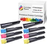 [Cartridge Planet] 2 Sets BCMY Compatible Toner Cartridge for Fuji Xerox CT202396 CT202397 CT202398 CT202399 (12,500/14,000 (K/CMY) Pages) for Fuji Xerox DocuCentre SC2020NW SC2020
