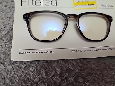 Felix GRAY 'The Keyword' Blue Light Filtering Glasses New Amber Tortoises