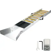 Folding Aluminum Alloy Sluice Box, Compact 50" Sluice Boxes for Gold, Lightweight Gold Sluice Equipment, Portable Sluice Boxes with Miner's Moss, River, Creek, Gold Panning, Prospecting,