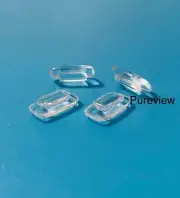 2 Pairs Rectangle Shaped Nose Pads For Modo eye glasses push-in.