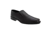 Roamers Mens Superlite Twin Gusset Leather Shoes (Black) - UTDF117