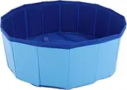 Dog and Cat Pool Foldable Pool Pet Dog Pools for Large Dogs Plastic Pool for Dogs Pools for Dogs Plastic Pool Puppy Pools for Small Dogs Beach Pool Sky-Blue PVC