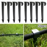 Pipe Ground Stakes Soaker Spikes 50PCS Tube C-Type Yard Drip Hold Hose