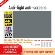Projector Screen Simple 16:9 Anti-Light Curtain 30 72 84 92 100 106 120 130 133