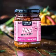 Turban Chopsticks Thai Red Curry Paste Sauce 230g Vegan Plant Based