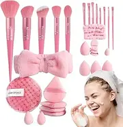 Makeup Brush Set | Travel Eyeshadow Blush Brushes Makeup Set - Soft Bristles Cosmetic Accessories Make up Tool for Eye Shadows Concealers Women Girls Beginners Professionals