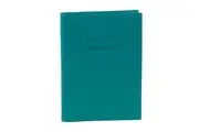 Pierre Cardin Slim Leather Passport Wallet Holder RFID Case Cover - Turquoise