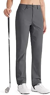 [Libin] Womens Dress Pants Stretch 31" Straight Leg Work Slacks Office Business Casual Golf Pants for Hiking Travel Lightweight