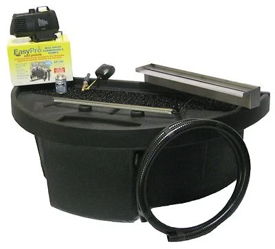Wall Fountain kit 23 1/2" Spillway, Blue LED, Pump, Basin, Tubing