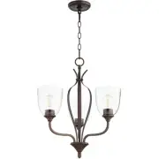 Quorum International 6127-3-286 Jardin Mini Chandelier Oiled Bronze