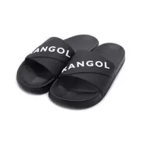 在飛比找momo購物網優惠-【KANGOL】袋鼠 立體LOGO運動拖鞋 黑 女鞋 602