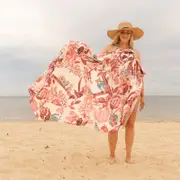 Pink Owl - 100% Cotton Sarong
