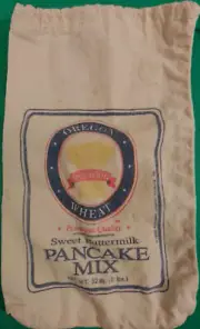 Vintage Oregon Soft White Wheat Premium Quality Sweet Buttermilk Pancake Mix Bag