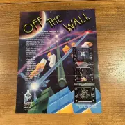 Off The Wall Original NOS Arcade Game FLYER, Atari 1989
