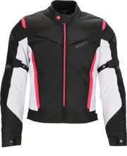 Acerbis X-Mat 2.0, textile jacket women , color: Black/White/Pink , size: M