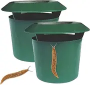 Beer Traps for Slugs,Slug House Snail Catch Box Slug Snail Catcher - Sturdy Waterproof Effective Aquarium Snail Trap for Vegetable Plots, Orchards, Against Slugs