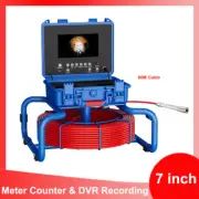 Sewer Pipe Inspection Camera Industrial Endoscope DVR Meter Counter 80M Cable
