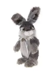 Charlie Bears Peppercorn Grey Bunny Rabbit Teddy Bears Ears Secret Collection