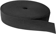 PERSELOSO 1 Roll Meters Black Flat Elastic Band for Sewing Durable Knitting Elastic for Clothing Accessories for DIY Projects and Garment Making