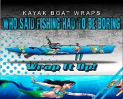 Mermaid Turtle 14ft KAYAK VINYL WRAP KIT GRAPHIC DECAL/STICKER
